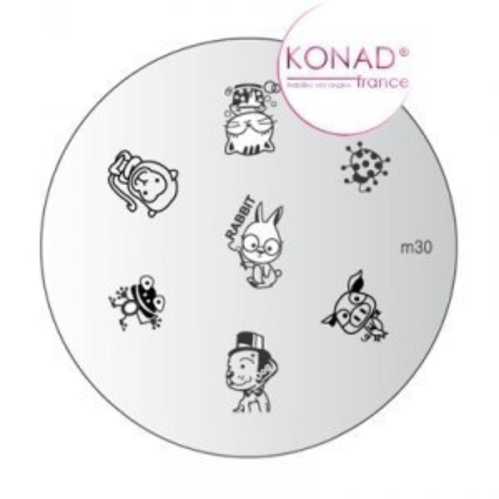 Konad Stamping Nail Art Image Plate - M30 Cute